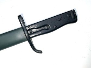 Rare bayonet/knife a must for anyone's collection, later war was one of bayonet's that was fitted to the sturmgewehr 44 assault rifle overall condition is good length in total being 45 cm, width across guards 9 cm depth being 3 cm, offering free delivery worldwide reference dbsd tel: we accept online payments for all our items listed: bank transfer cash on collection or if wishing over the phone using your debit or credit cards, also doing layby payments plan, or email giving your address details & contact number and we shall send you your items invoice to make