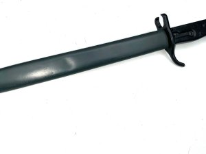 Rare bayonet/knife a must for anyone's collection, later war was one of bayonet's that was fitted to the sturmgewehr 44 assault rifle overall condition is good length in total being 45 cm, width across guards 9 cm depth being 3 cm, offering free delivery worldwide reference dbsd tel: we accept online payments for all our items listed: bank transfer cash on collection or if wishing over the phone using your debit or credit cards, also doing layby payments plan, or email giving your address details & contact number and we shall send you your items invoice to make