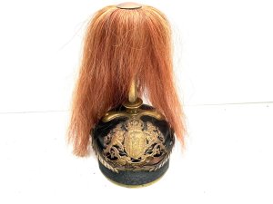 1ww era, overall condition is very good though liners showing much use, high ranking military officers helmet’, height 37 cm length across 20 cm depths 25 cm,