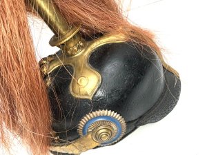 1ww era, overall condition is very good though liners showing much use, high ranking military officers helmet’, height 37 cm length across 20 cm depths 25 cm,