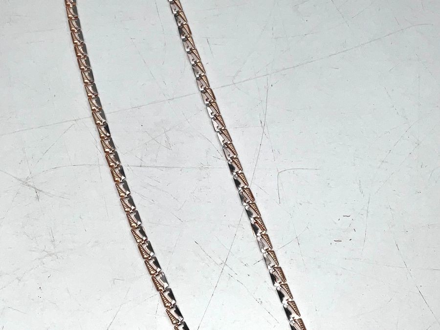 Russian 14ct Gold Two Tone Necklace
