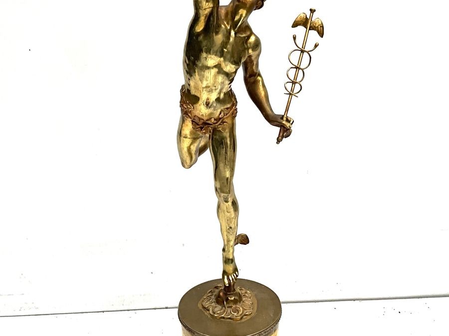 Mercury Messenger To The Gods Bronze Figure.