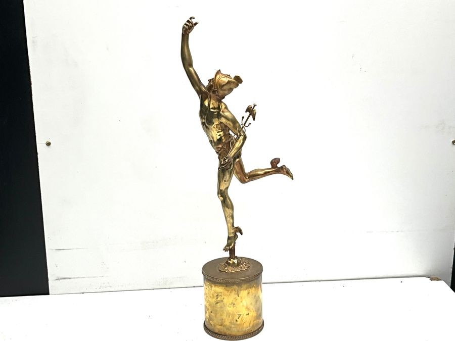 Mercury Messenger To The Gods Bronze Figure.