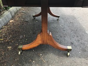 Georgian 1780’s in quality mahogany rare draws both sides can stand alone in one’s room length 165 cm fully open, height 74cm width 70 cm and when leaves folded 116 cm, there is some blemishes as-to be expected, but not detrimental to the looks of this exceptional quality table, offering free delivery uk tel: we accept online payments for all our items listed: bank transfer cash on collection or if wishing over the phone using your debit or credit cards, also doing layby payments plan, or email giving your address details & contact number and we shall send you your items invoice to make