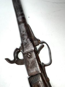 Interesting pistol, restoration project cocking needing attention guards a little bent and fowling the trigger, cocks and fires to a fashion, length of 32 cm heights 12 cm when cocked width across butts 3 cm, offering free uk delivery reference dbss.  tel: we accept online payments for all our items listed: bank transfer cash on collection  or if wishing over the phone using your debit or credit cards, also doing layby payments plan, or email giving your address details & contact number and we shall send you your items invoice to make