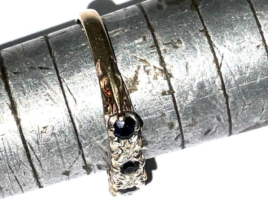 Garnets & Diamonds 9ct Gold Ladies Ring