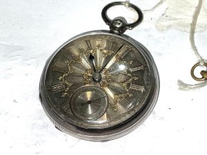 Pocket Watch Silver Cased Fusee