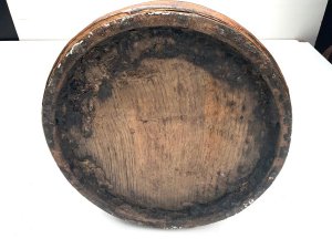 Very early note the wooden cooper hoops, these were used before the advent of steel hoops, overall conditions very good a must for the naval purist's collection, standing 33 cm high the bases diameter being 33 cm,