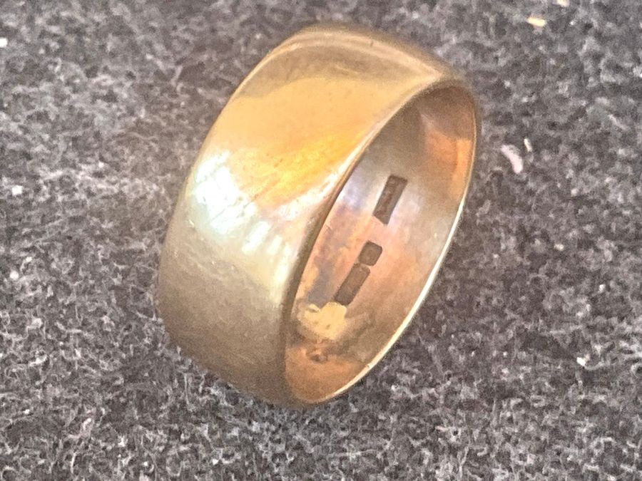 Primary image for Gold Wedding Band Unisex 9ct Hallmarked