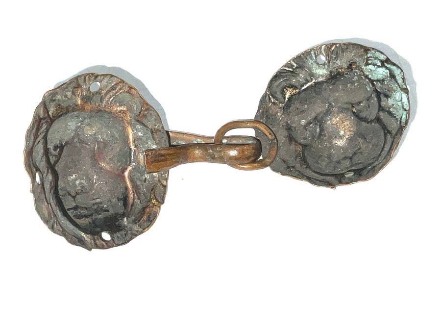 Military Officers Capes Lion Head Brass Clasps Victorian