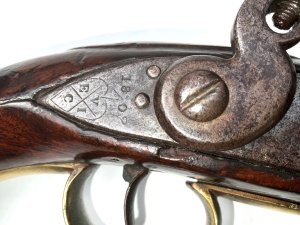 Pistol dated on lock for 1802 consider personal officers purchase most likely back in the 18th century, has london proof makes on barrel, the actions working as it should, the gunsmith is reputed to have been the first to set up shop in london, there are some blemishes to the pistol as to be expected being that old. Length of 41 cm height 16 cm depth being 6 cm, offering free uk delivery, reference dbss. Tel: we accept online payments for all our items listed: bank transfer cash on collection or if wishing over the phone using your debit or credit cards, also doing layby payments plan, or email giving your address details & contact number and we shall send you your items invoice to make