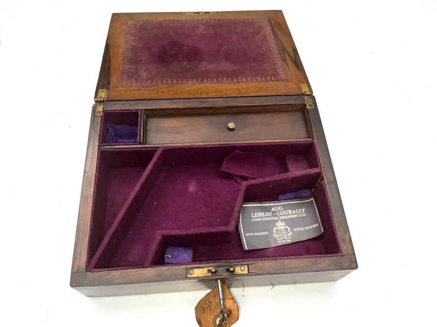 Gun-box Burr Walnut With Locking Key