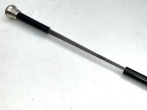 Silver tops has hallmarks for chester 1903, overall conditions very good, length in total being 92 cm silver tops diameter being 4 cm, ebony sticks diameter from the top is 2 cm tapering down to ferrule 18 mm, from the steel tip to the top of silver grip being 84 cm, offering free uk delivery, reference ak5