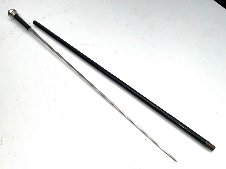 Gentleman’s Ebony Walking Stick Sword Stick