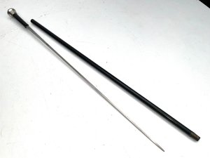 Silver tops has hallmarks for chester 1903, overall conditions very good, length in total being 92 cm silver tops diameter being 4 cm, ebony sticks diameter from the top is 2 cm tapering down to ferrule 18 mm, from the steel tip to the top of silver grip being 84 cm, offering free uk delivery, reference ak5