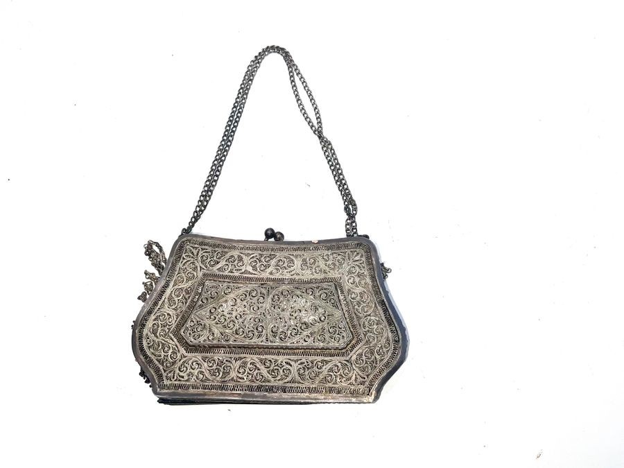 Primary image for Persian Silver Ladies Purse Victorian