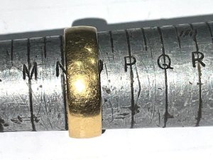 British hallmarks for 18ct solid gold sized n-o weighs 4.36 grams, reference sb. Tel: we accept online payments for all our items listed: bank transfer cash on collection or if wishing over the phone using your debit or credit cards, also doing layby payments plan, or email giving your address details & contact number and we shall send you your items invoice to make
