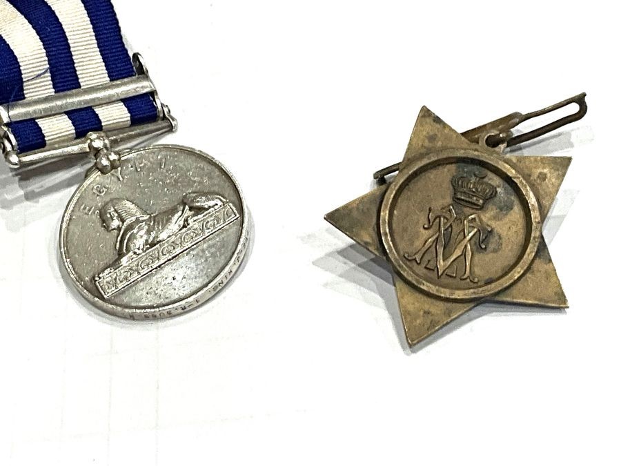 Egypt Medal With Bar And The Kedive Star