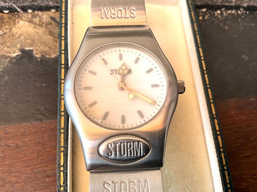 Mans Storm Nautilus Stainless Steel Wristwatch
