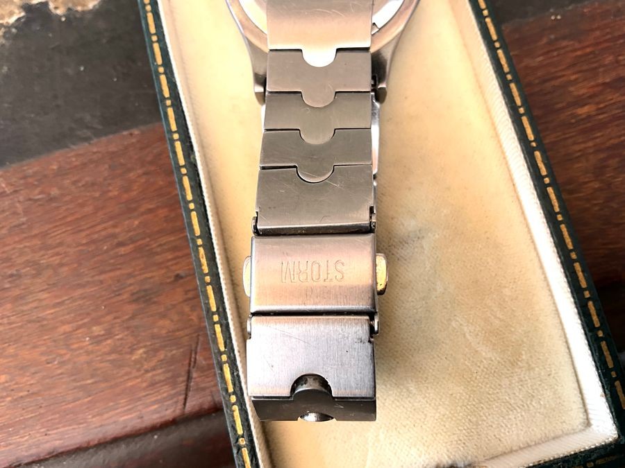 Mans Storm Nautilus Stainless Steel Wristwatch