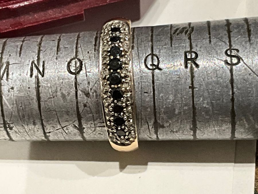 Sapphire And Diamonds 9ct Gold Ring