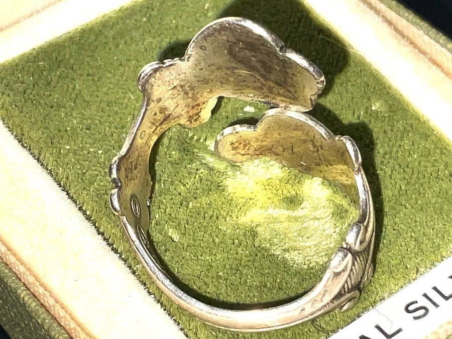 Silver Twin Hearts Ring
