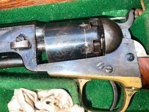 Superb collectors item, six inch barrel date for around 1849 percussion revolver six shot in very good condition nicely cased with all of its accessories, view all pictures all necessary information there, being percussion no licence required, will be a fine addition to one’s collection. Reference dbss tel: we accept online payments for all our items listed: bank transfer cash on collection or if wishing over the phone using your debit or credit cards, also doing layby payments plan, or email giving your address details & contact number and we shall send you your items invoice to make