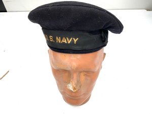 Fantastic condition for the age of this sailors hat, his initials are on the leather sweat band as is the size 7 1/8, offering free uk delivery reference cc tel: we accept online payments for all our items listed: bank transfer cash on collection or if wishing over the phone using your debit or credit cards, also doing layby payments plan, or email giving your address details & contact number and we shall send you your items invoice to make