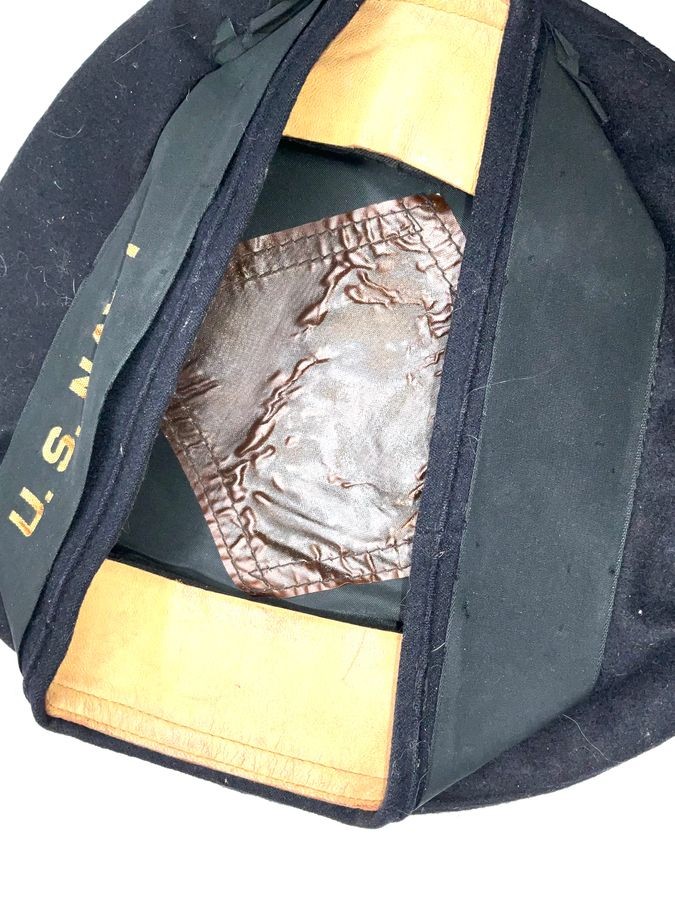 Usa Sailors Flat Cloth Cap 1ww Era