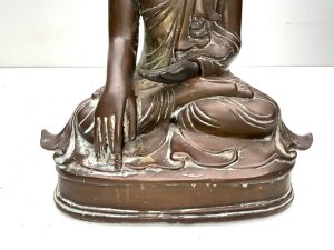 A impressive figure of this famous prophet standing 33 cm high width being 29 cm depth 16 cm, hot caste bronze having some damage to back of head view pictures, offering free delivery worldwide reference dbss tel: we accept online payments for all our items listed: bank transfer cash on collection or if wishing over the phone using your debit or credit cards, also doing layby payments plan, or email giving your address details & contact number and we shall send you your items invoice to make