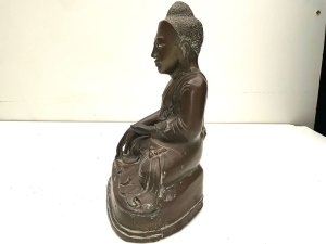 A impressive figure of this famous prophet standing 33 cm high width being 29 cm depth 16 cm, hot caste bronze having some damage to back of head view pictures, offering free delivery worldwide reference dbss tel: we accept online payments for all our items listed: bank transfer cash on collection or if wishing over the phone using your debit or credit cards, also doing layby payments plan, or email giving your address details & contact number and we shall send you your items invoice to make