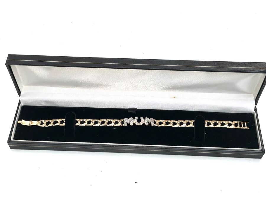 Primary image for Gold Mum Bracelet With Diamonds.