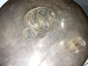 Super old jar for rings and trinkets for a lady’s dressing table, hallmarked on the top for birmingham 1920 overall glass in very good undamaged condition the tops has odd ding but still presentable top on own weighs 13grams, jar stands 7 cm diameter being 8 cm, reference sb.