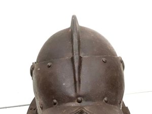 Hand forged steel savoyard helmet 17th century death’s head helmet late 17th century conditions very good as been well kept, this is the genuine article, a rare chance to acquire a real antique, reference fbs tel: we accept online payments for all our items listed: bank transfer cash on collection or if wishing over the phone using your debit or credit cards, also doing layby payments plan, or email giving your address details & contact number and we shall send you your items invoice to make