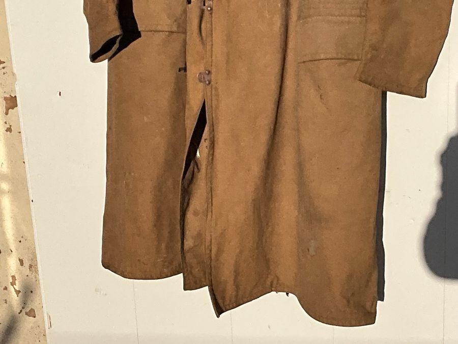 1940's Wwii British Army Long Range Desert Group Tropal Coat. Sheepskin Lined