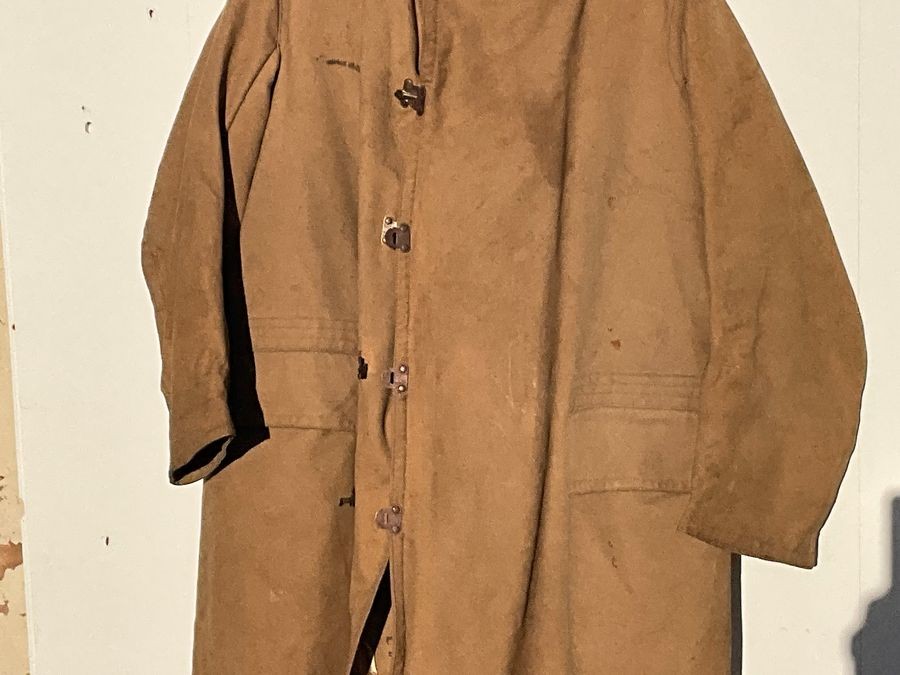 1940's Wwii British Army Long Range Desert Group Tropal Coat. Sheepskin Lined