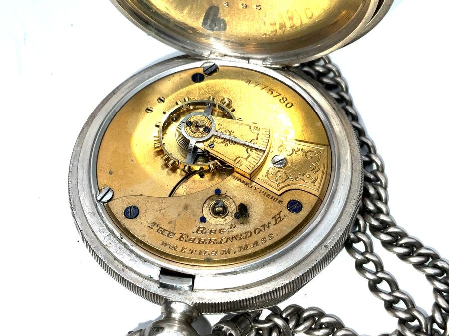Pocketwatch Waltham ( The Farringdon H ) Silver Cased