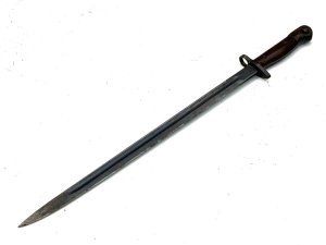 1916 dated on frog bayonets in very good condition still retains most of blueing on blade and never been played with, offering free uk delivery, reference dbsd2 tel: we accept online payments for all our items listed: bank transfer cash on collection  or if wishing over the phone using your debit or credit cards, also doing layby payments plan, or email giving your address details & contact number and we shall send you your items invoice to make