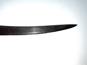 Superb solid silver tulwar, the curved blades exceptional being of the finest steel and a very fine slim blade, showing some nicks to the cutting edge as to be expected from this being used for its purpose, will make a fine wall exhibition piece, sizes are length in total 82 cm length across guards 8 cm diameter of grips pommel being 6 cm, offering free delivery uk reference dbsd3.
