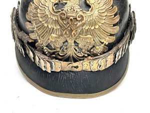 Helmet has a date of 1903 worn during the early years of the 1914-18 great war. Showing much wear to liner, helmets a fantastic piece of history a must for the collection heights 33 cm widths 20 cm depths 25 cm, reference bbs   tel: we accept online payments for all our items listed: bank transfer cash on collection  or if wishing over the phone using your debit or credit cards, also doing layby payments plan, or email giving your address details & contact number and we shall send you your items invoice to make