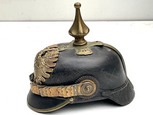 Helmet has a date of 1903 worn during the early years of the 1914-18 great war. Showing much wear to liner, helmets a fantastic piece of history a must for the collection heights 33 cm widths 20 cm depths 25 cm, reference bbs   tel: we accept online payments for all our items listed: bank transfer cash on collection  or if wishing over the phone using your debit or credit cards, also doing layby payments plan, or email giving your address details & contact number and we shall send you your items invoice to make