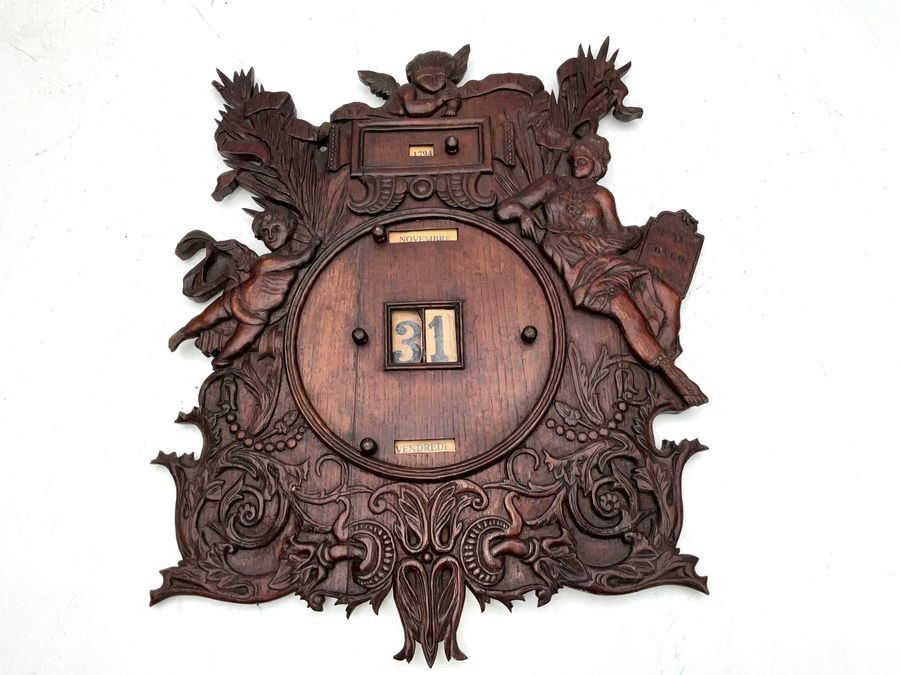 Primary image for Calendar Oak Carved 18th Century