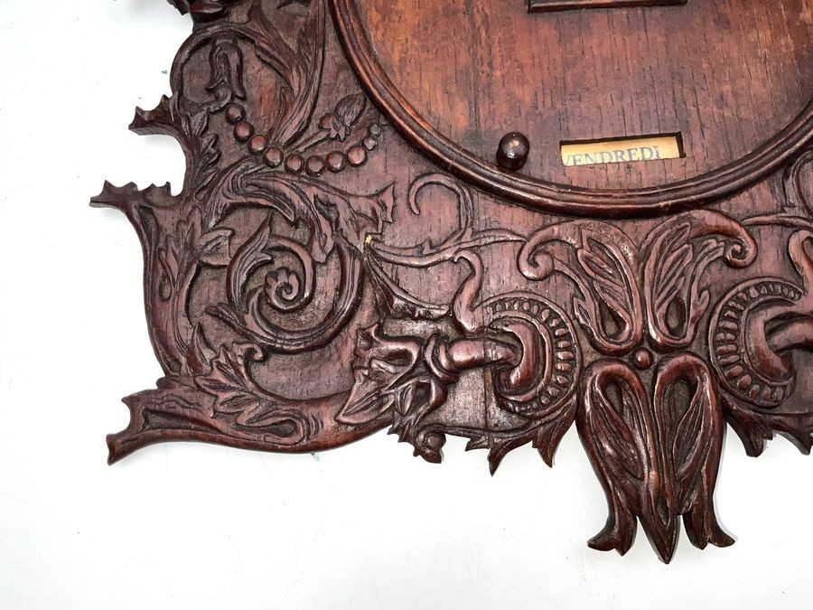 Calendar Oak Carved 18th Century