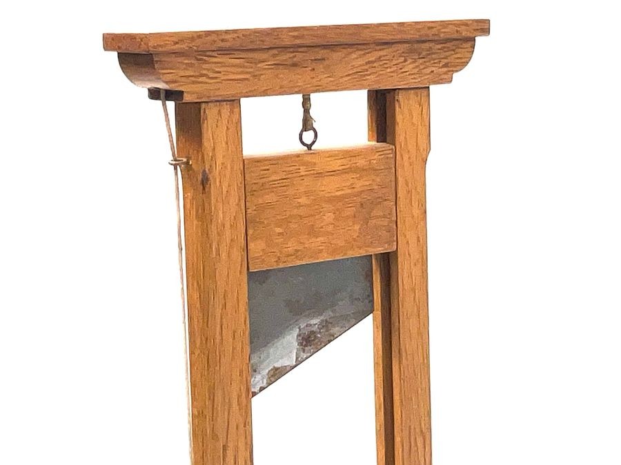 Guillotine Oak French Cigars Cutter.