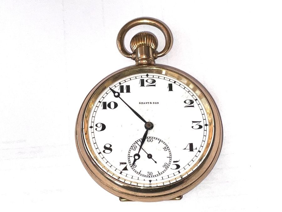 Primary image for Pocket Watch Gold Plated Mechanical Swiss Made