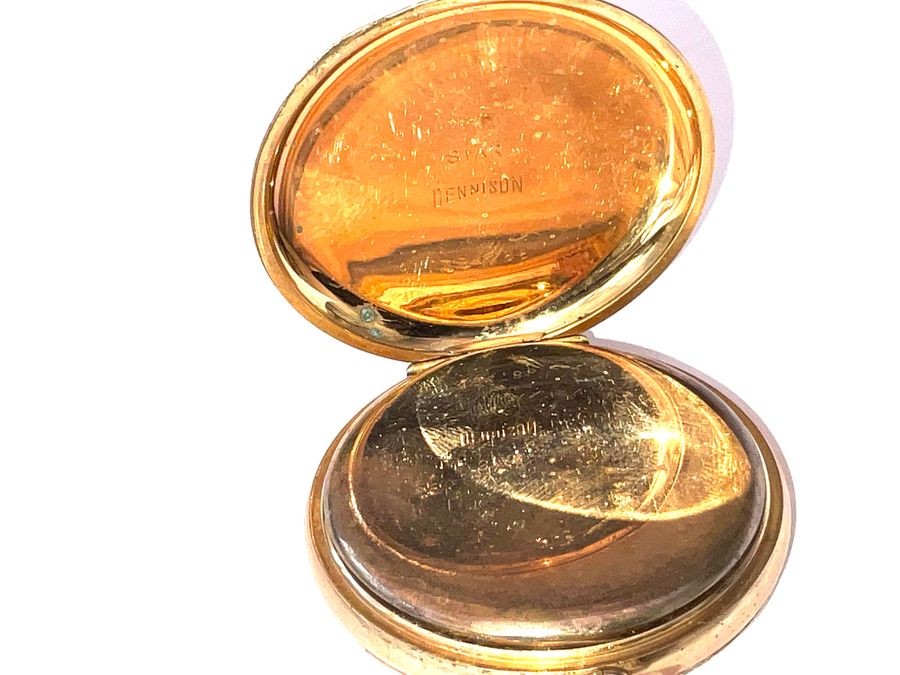 Pocket Watch Gold Plated Mechanical Swiss Made