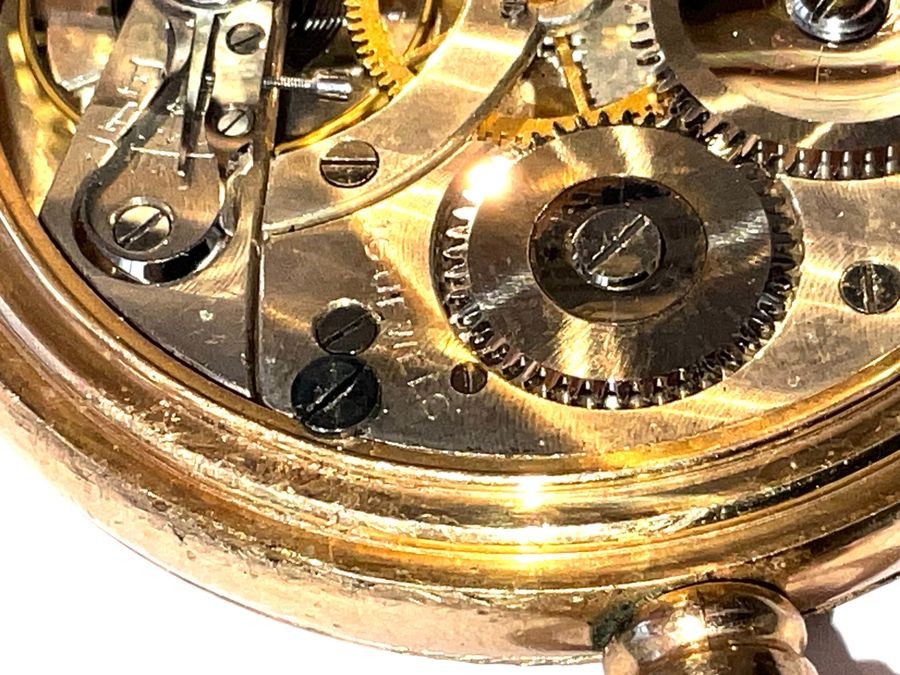 Pocket Watch Gold Plated Mechanical Swiss Made