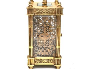 Stunning quality all original comes with key original platform in very good condition not perfect but looking great in very good working order and keeping excellent time standing 154 mm from floor to top of standing handle, width of 80mm depth being 66 mm, offering free delivery uk reference cd. Tel: we accept online payments for all our items listed: bank transfer cash on collection personal cheques or if wishing over the phone using your debit or credit cards, also doing layby payments plan, or email giving your address details & contact number and we shall send you your items invoice to make