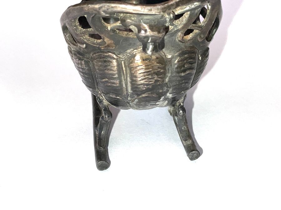 Victorian Salt Cellarette In The Shape Off A Sleigh