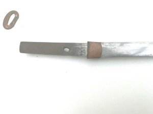 The wakizashi being worn together with the katana was the official sign that the wearer was a samurai. This one is late 18th century tang unsigned blade out of polish and showing some blemishes, unusual saya, iron tsuba superbly decorated, the tsuka very ornate, length in total 71 cm height 7 cm depth being 7 cm, reference bbc2. Tel: we accept online payments for all our items listed: bank transfer cash on collection or if wishing over the phone using your debit or credit cards, also doing layby payments plan, or email giving your address details & contact number and we shall send you your items invoice to make
